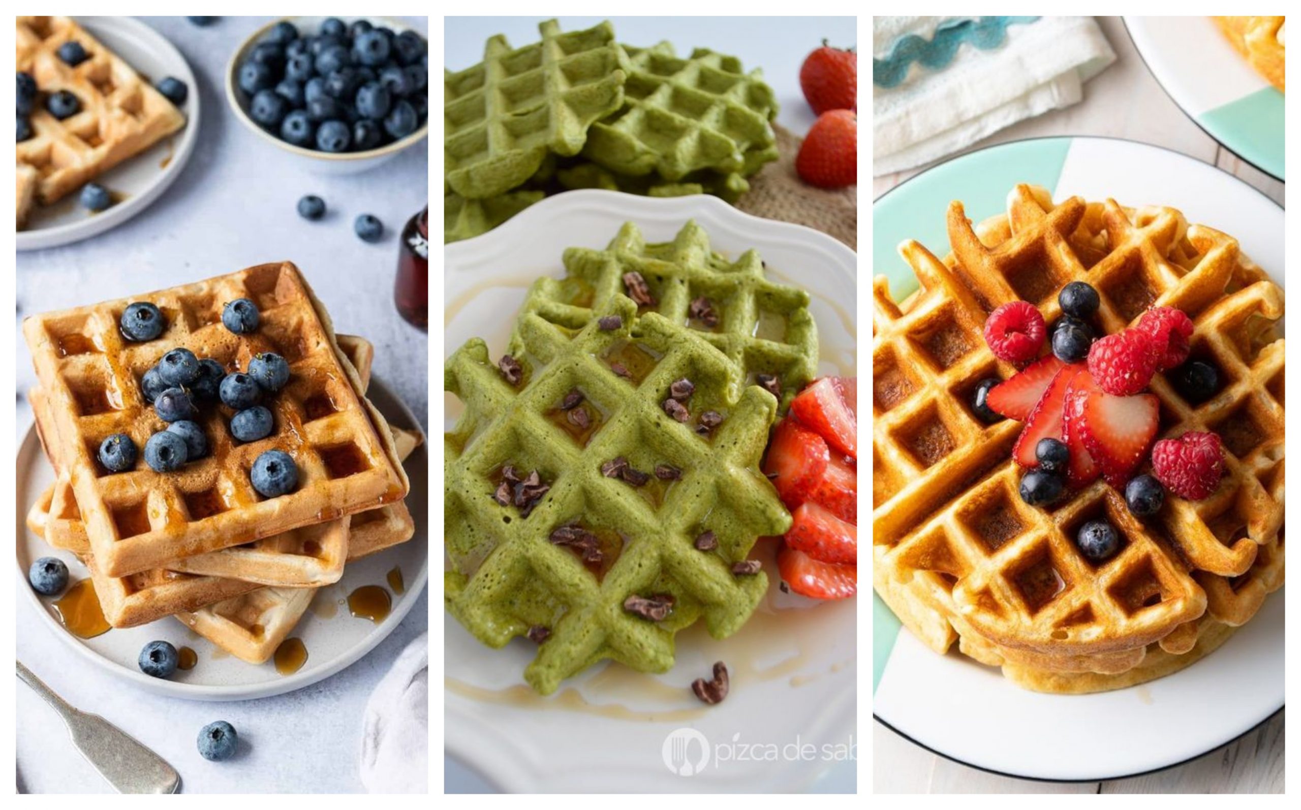Cuatro recetas de waffles saludables para desayunar